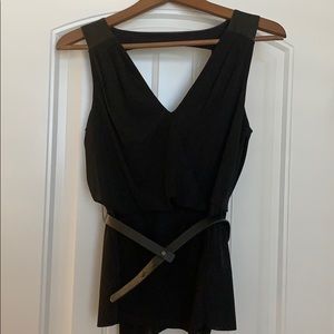 Really cute bebe too with small leather belt.